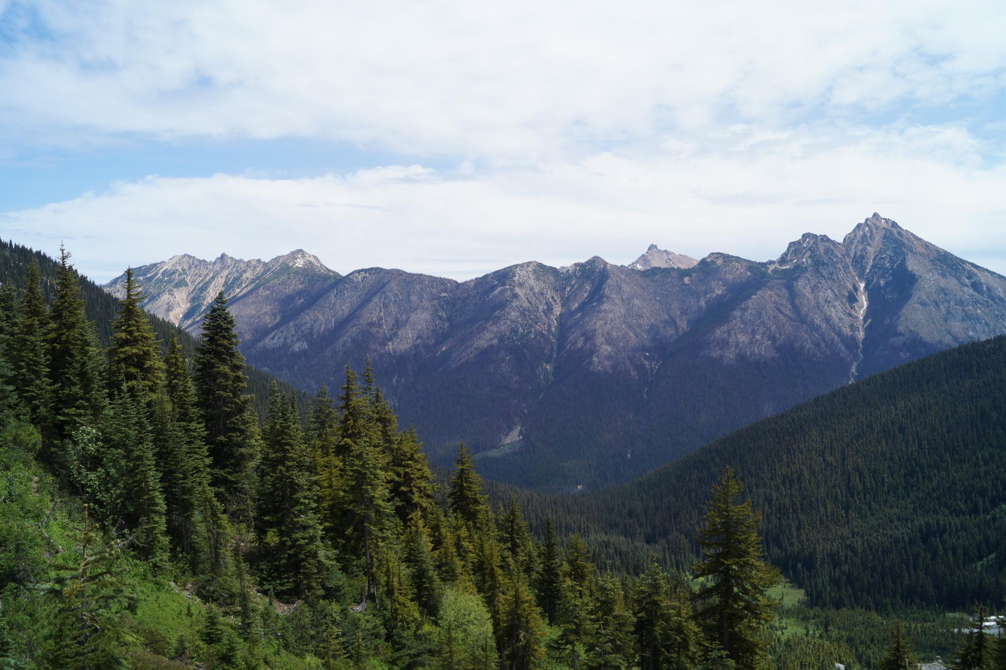 A photo of a mountain range
